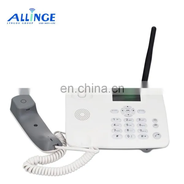 ALLINGE SDS1440 Customized Cheap Smart Telephone Desk Corded Fixed GSM Landline Phones Corded Telephones With Sim Card Slots photo-2