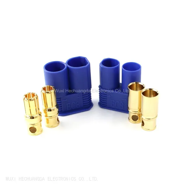 High Current Battery Connector EC8 Male Female 80A Connector Ec5 RC Connector photo-3