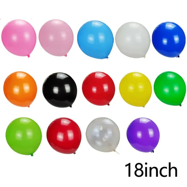 Low Price 16 Inch Party Decoration Helium Metallic Ballon Red White Green Pink Orange Colors 18inch Latex Balloons photo-2