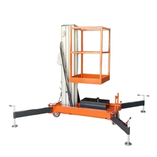 Hydraulic Lift Tables Electric Single Mast Vertical Aluminum Alloy Lifting Platform photo-2