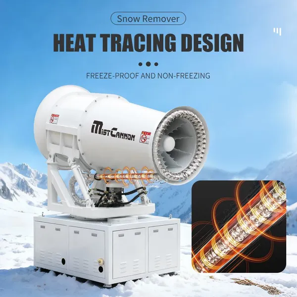 Coal Mine Construction 50M Industrial Dust Control Water Fog Cannon Spraying Machine photo-3