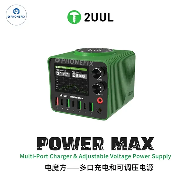 2UUL POWER MAX 200W Professional Fast Charger With Real-time Curve Display