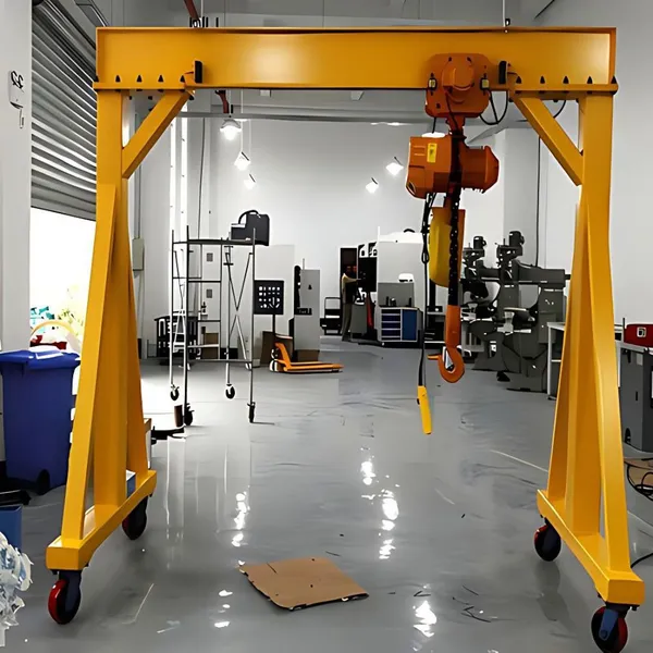 Portable 3 Ton Small Gantry Crane 5 Ton 10 Ton With Electric Mobile Mini Gantry Cranes for Cargo Workshop Warehouse photo-2
