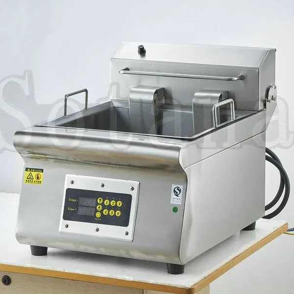Double-cylinder Electric Frying Oven With Oil Drain Valve and Computer Control photo-2