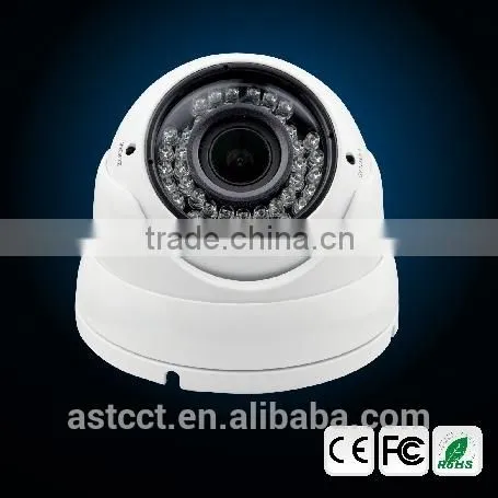 1/2.8" H.264 Dome Camera HD IP P2P Color Outside Adjust Varifocal IR CCTV Camera photo-2