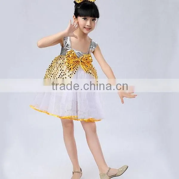 Promotion Price Bubble Skirt Flower Girl Dress Flower Girl Baby Party Dresses (rose/ Gold/ Pink/ Green) photo-2
