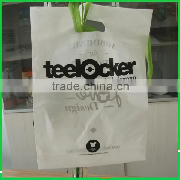 Hand Length Handle Sealing & Handle Customized Plastic Carry Bag Use Oxo-biodegradable Additives photo-3