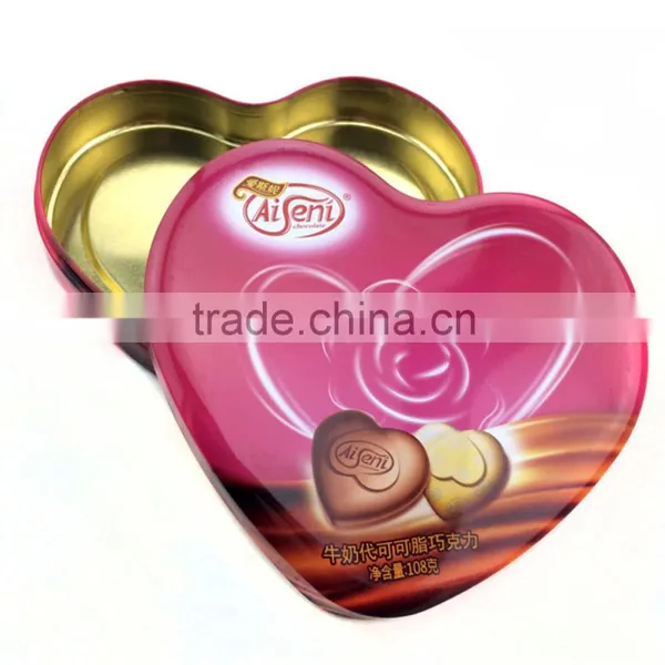 Plain Heart Shape Candy Packaging Metal Tin Box photo-4