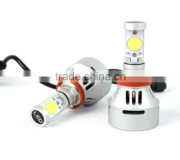 Lanseko 2015 Newest 4S H11 Car Led Headlight Bulbs 38w 12v 7000lm 5 Color Available DIY Freely photo-3