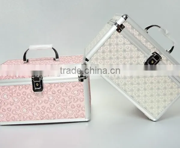 AN30 ANPHY Aluminum Suitcase Jewelry Storage Box Inner Trays With Mirror Metal Handle Lock Case Cosmetic Case Makeup Box photo-5