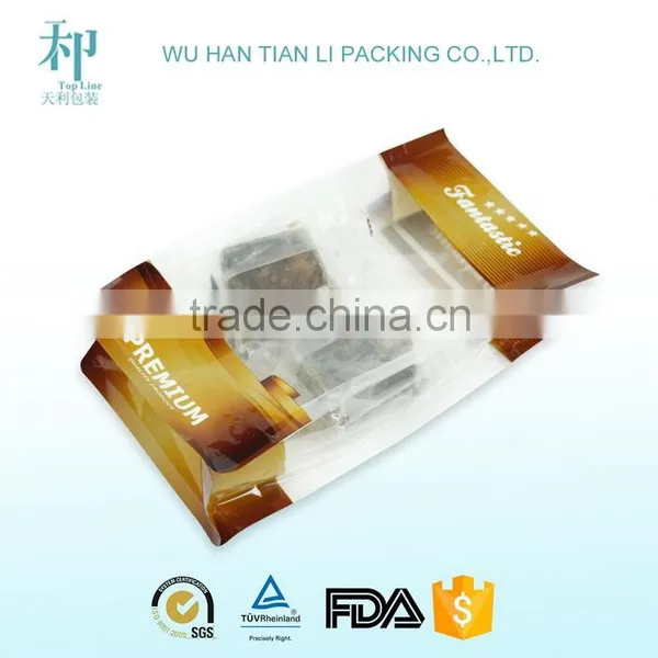 Best Quality Factory Price Laminated Clear Square Bottom Bag for Snack photo-3
