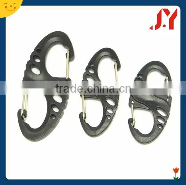 2016 Hot Sale s Biner Carabiner for Keychains,double Spring Hook, Plastic Carabiner Clips photo-4