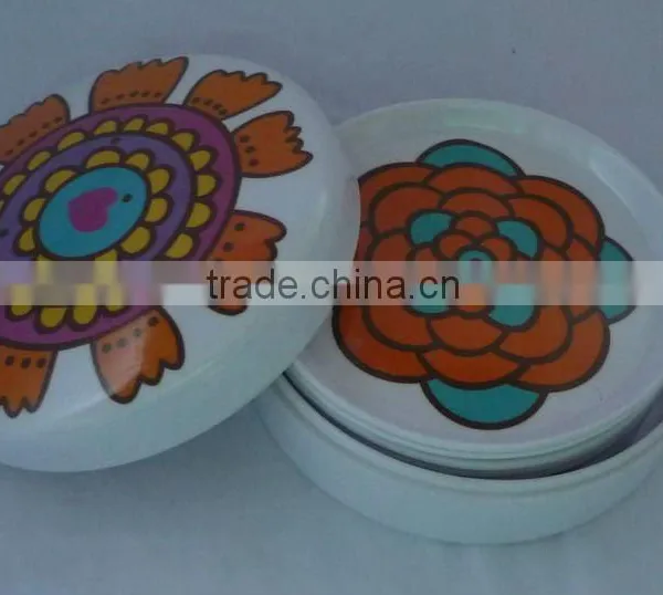 Melamine 4pc Coasters and Holder for Tea Cup