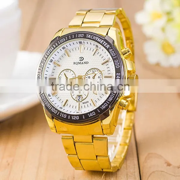 RD09 202 RQMAND Luxury Calendar Men Watches Steel Gold Male Clock Men Military Wristwatch Quartz Sports Watch Relogio Masculino photo-2