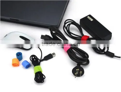 HOT Useful Wire Hook Loop Organizer Cable Tie Rope Holder for Laptop PC TV photo-3