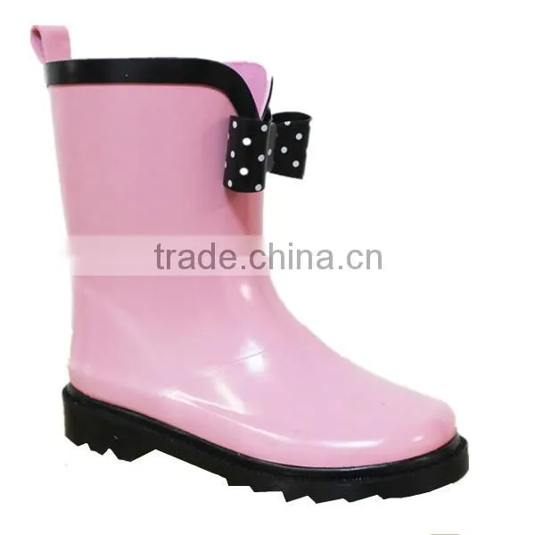 Ladies Fancy Non-slip Rain Boots for Women Jelly Shoes Wholesale for Women