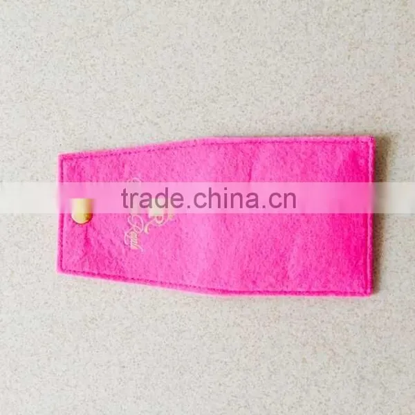 Red Felt Pouches for Jewelry,felt Envelope Flap Bags Quality Choice photo-5