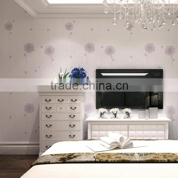 Living Room Decoration Country Flower Pattern 3D Wallpaper for Walls photo-3