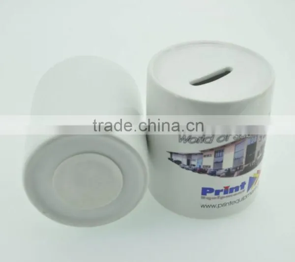 Hot Selling Good Quality Wholesale Price Blank White Sublimation Coated Printing Ceramic Piggy Bank photo-3