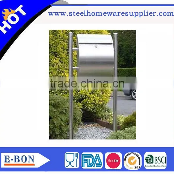 High Quality Stainless Steel Metal Letter Box Mailbox With Lock and Keys photo-4