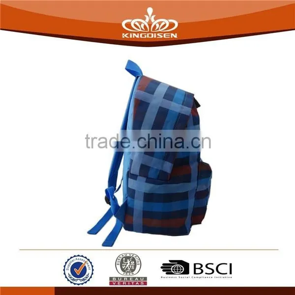 Simple Design Blue Stripe 300d Leisure Backpack photo-3