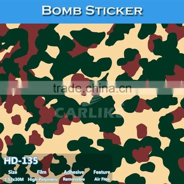 HD-132 Best Selling Do Not Damage Paint Sticker Bomb Car Wrap Vinyl photo-3