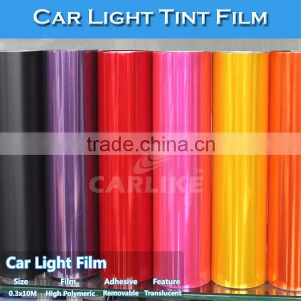 CARLIKE Transparent Polyacrylate Easy Cleaning Pink Car Headlight Vinyl Film photo-4