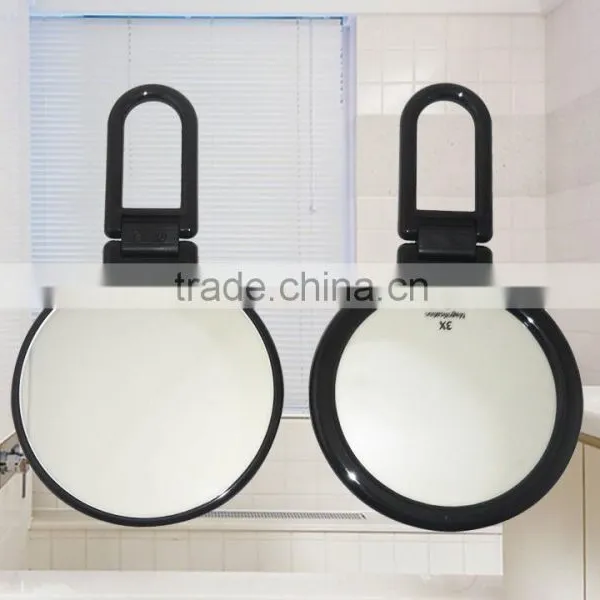 Folding Hand Held Makeup Mirror, Hand Held Standing Mirror, 2 Sided Hand Held Mirror photo-3