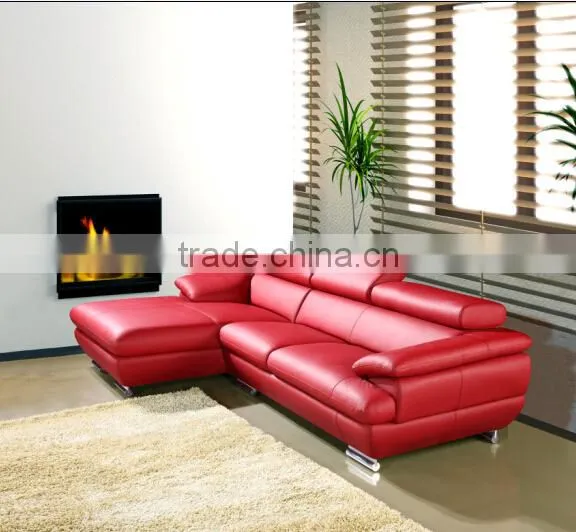 Modern Italian Leather L Shaped Sofa
