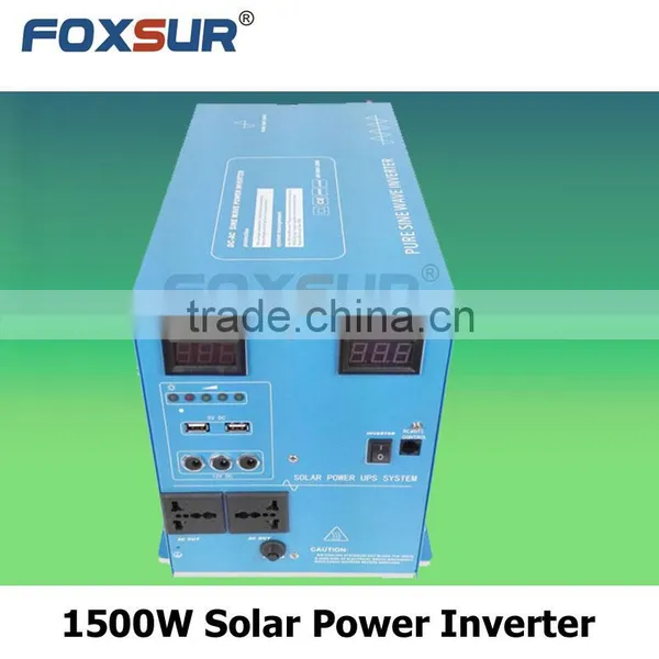 Industrial Inverter Pure Sine Wave Inverter Output 1500W 48V dc to 110V AC Solar Power Inverter With Controller