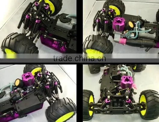 2016 New Product 1/10th Scale 2.4G HSP 94108 High Speed Off-road RC Nitro Monster Truck 4x4 photo-5