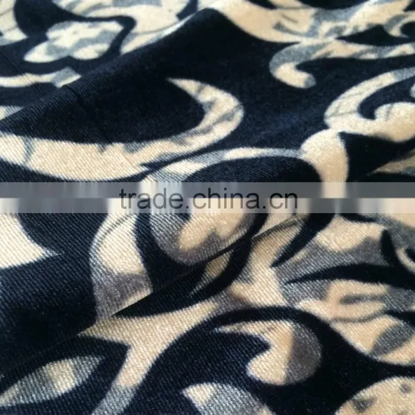2015 New Product Printed 6%spandex+94%polyester Velvet Fabric photo-2