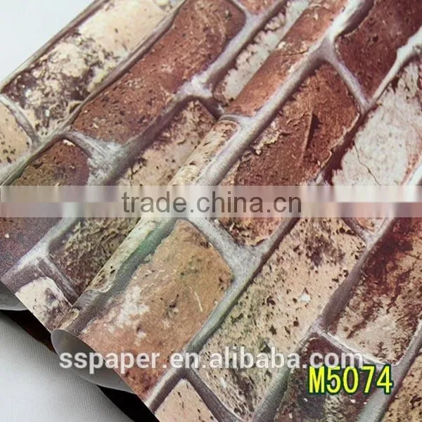 Self-adhesive Waterproof Hot Sale Brick Design Closeout Wallpaper Quality Choice photo-5