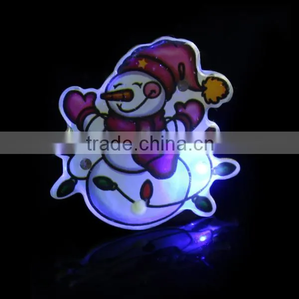 LED Glow Badge Promotional Customized Glow Led Electronic Flashing Badge photo-3