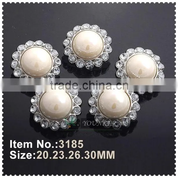 Hot Sale New Style Acrylic Rhinestone Button Flower Shape Sewing Silver Plating for Flower Center DIY Crafts photo-2