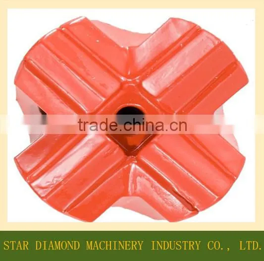 12 Degree Tapered Cross Bit, Hex19/ Hex22/ Hex25 Tapered Rod Bit photo-4