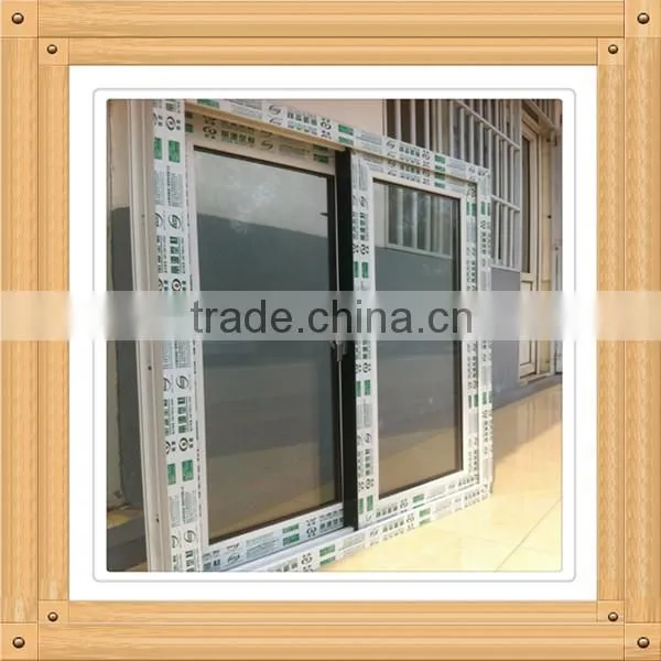 PVC Sliding Glass Windows Frame /pvc Sliding Window/3 Track Sliding Window photo-6