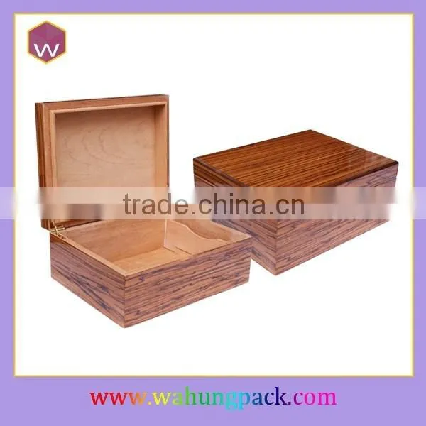 Empty Wooden Humidor Storage Cigars Hand Crafted Cigar Box photo-3