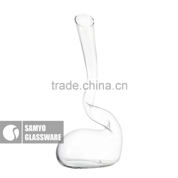 Samyo Handmade Crystal Glass Novelty Decanter With Round Belly photo-2
