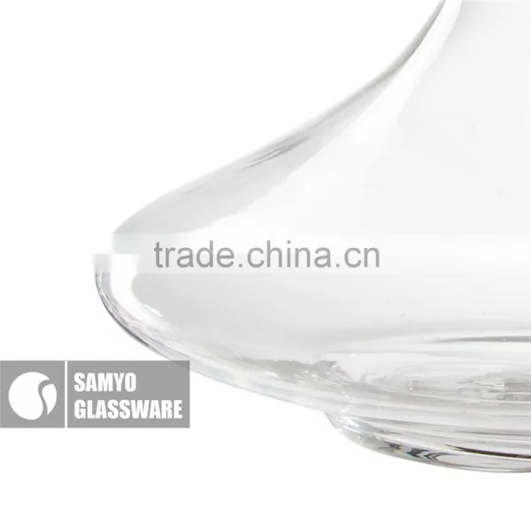 Samyo Handmade Hot Sale Lead Free Round Shape Crystal Wine Decanter photo-3