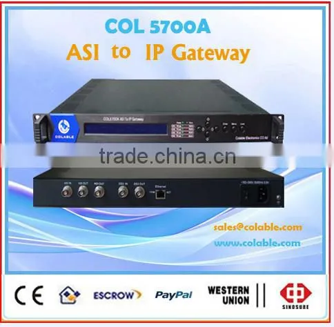Ideal Solution COL5700A IP to ASI Gateway Iptv Gateway