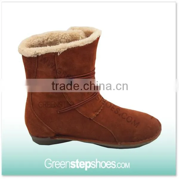 Suede Leather Ankle New Style Ladies Fashion Winter Boot photo-2