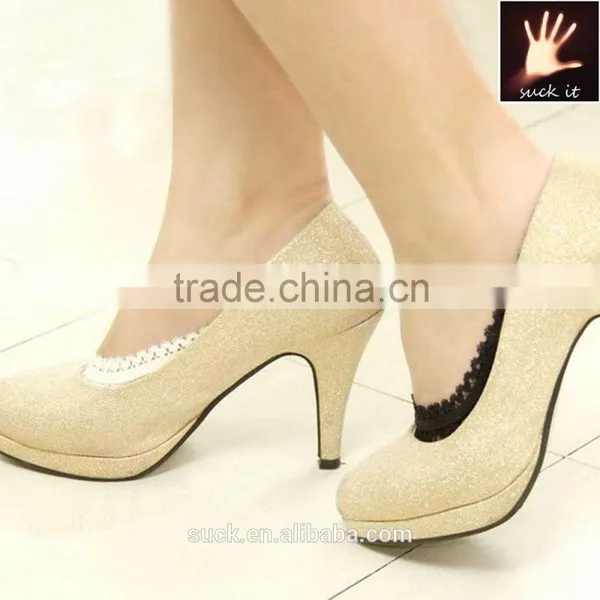 Women Girls Lace Short Ankle Boat Low Cut Invisible No Show Liner Socks photo-4