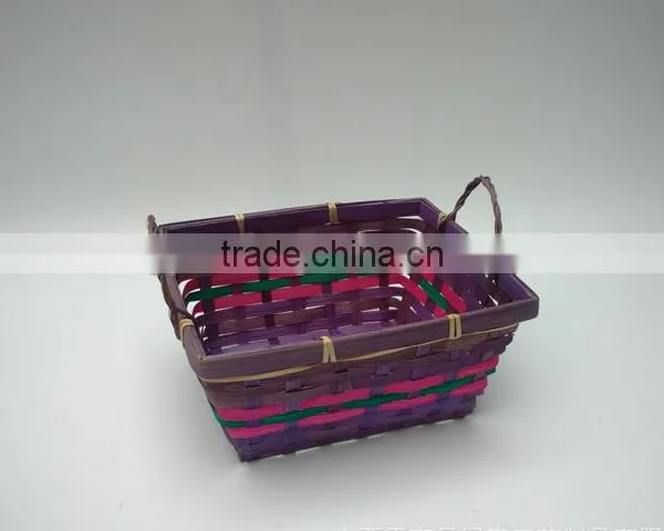 Colorful Bamboo Storage Basket photo-4