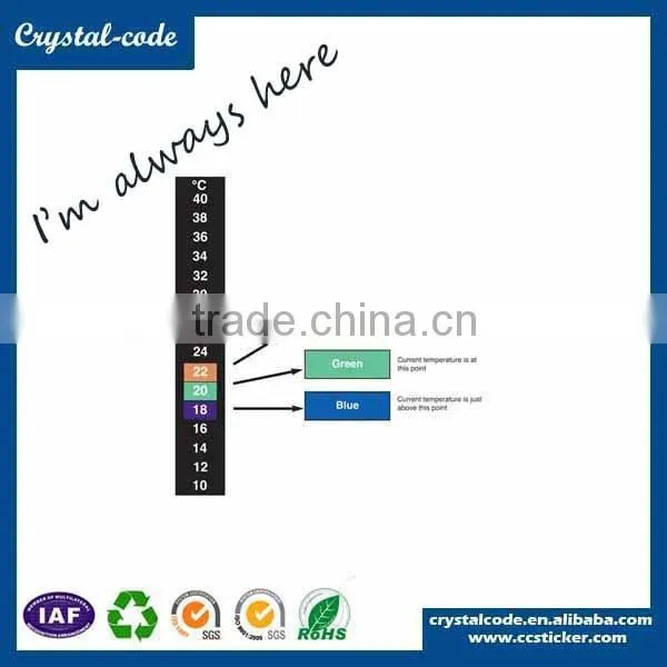 Custom Printed Thermometer Safety Thermal Indicator Sticker Quality Choice photo-4