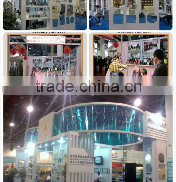 4mm Oval Bathroom Mirror , Bathroom Mirror With Glass Shelf photo-3
