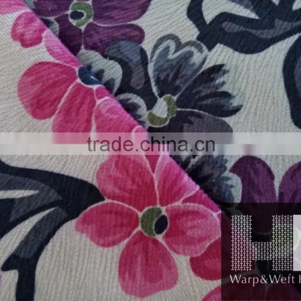 Print Burnout Bonding Sofa Fabric and Textile Material Fabric photo-2