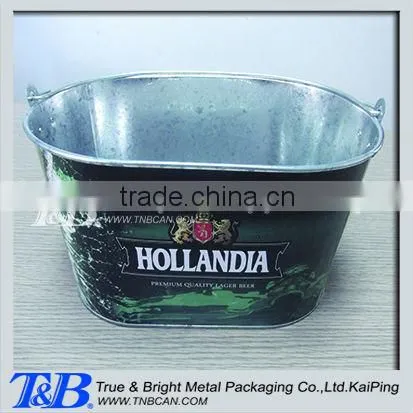 Champagne Ice Bucket,iron Bucket With Metal Handle