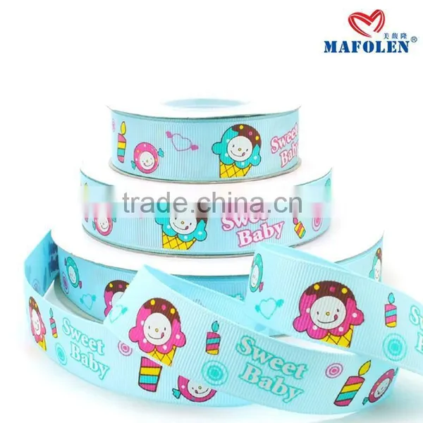 3 Inch Custom Printed Cartoon Character Grosgrain Ribbon for Sale photo-5