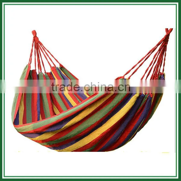 Cheap Custom Cotton Yarn Rope Adult Hammock for Outdoor photo-5